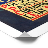 ポーランドヴィンテージ旅行ポスター ポスター (角)