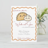 ポーランド中華餃子料理エンゲージメント 招待状 (スタンド正面)