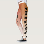 ポーランド人のダンスおよびフィットネスの赤いおよびオレンジレギンス レギンス (左)