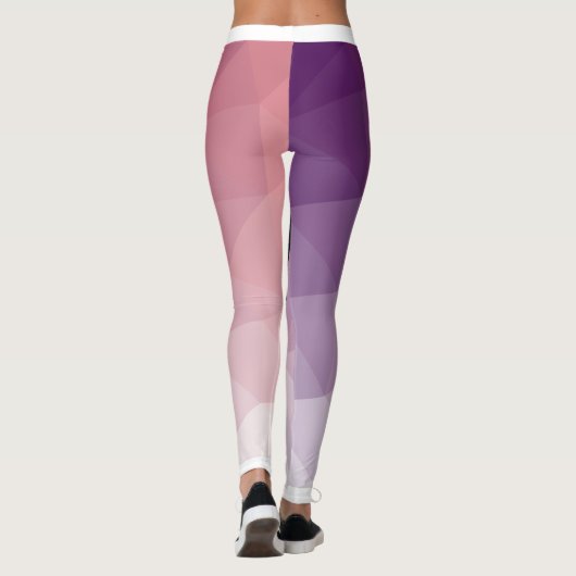 ポーランド人のフィットネスのダンスの紫色およびピンクのレギンス レギンス (裏面)
