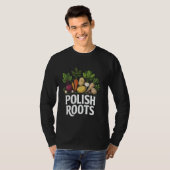 ポーランド人のルーツを誇る面白い伝統野菜アート Tシャツ (正面フル)