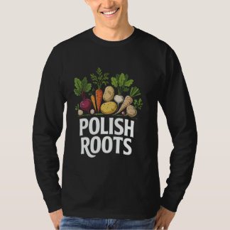 ポーランド人のルーツを誇る面白い伝統野菜アート Tシャツ