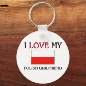 ポーランド人の彼女が大好き キーホルダー (正面)