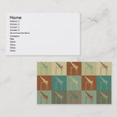 ポーランド人アーチ形天井のポップアート 名刺 (正面/裏面)