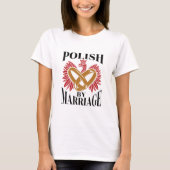 ポーランド人ポーランド人妻の夫 Tシャツ (正面)