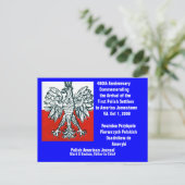 ポーランド人最初の移住者到米400周年記念 - オリジナル ポストカード (スタンド正面)