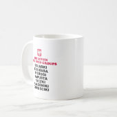 ポーランド人7の食品群 コーヒーマグカップ (正面左)
