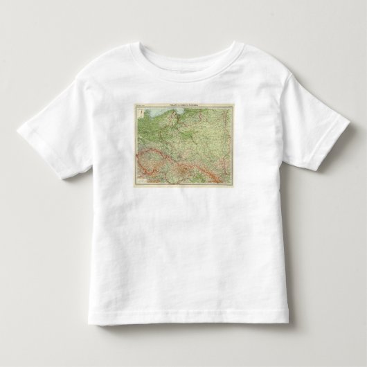 ポーランド及びチェコスロバキア トドラーTシャツ (正面)