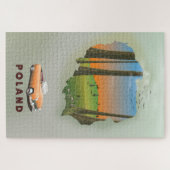 ポーランド図解入りの、写真付きの旅行ポスタープリント。 ジグソーパズル (横)