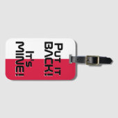 ポーランド国おもしろい旗 ラゲッジタグ (正面横)