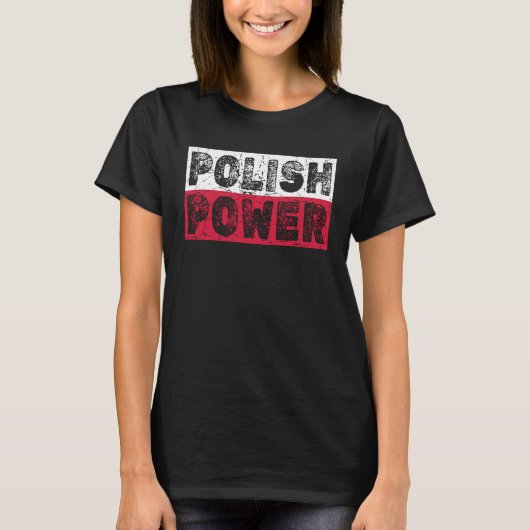 ポーランド国ヴィンテージ国旗 Tシャツ (正面)