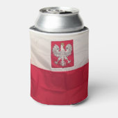 ポーランド国旗およびイーグルクーラーボックス 缶クーラー (缶裏面)