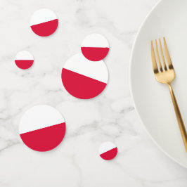 ポーランド国旗が付いた表紙吹雪 コンフェッティ