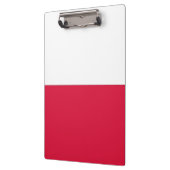 ポーランド国旗が貼られた愛国的なクリップボード クリップボード (左)