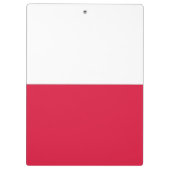 ポーランド国旗が貼られた愛国的なクリップボード クリップボード (裏面)