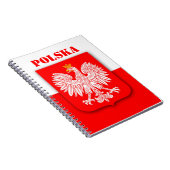 ポーランド国旗で愛国的なサッカーポルスカ旅行ヨーロッパ ノートブック (右側)