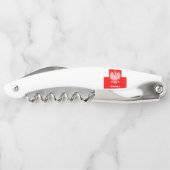 ポーランド国旗で愛国的なサッカーポルスカ ソムリエナイフ (裏面)