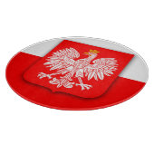 ポーランド国旗で愛国的なポーランドポルスカ旅行ヨーロッパ カッティングボード (角)