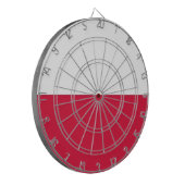 ポーランド国旗で覆われたダーツボード ダーツボード (正面左)