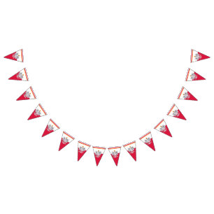 ポーランド国旗とパーティーポーランドイーグルのバナー/結婚式 バンティングフラッグ