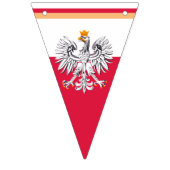 ポーランド国旗とパーティーポーランドイーグルバナー/結婚式 バンティングフラッグ (第3の旗)
