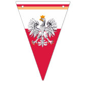 ポーランド国旗とパーティーポーランドイーグルバナー/結婚式 バンティングフラッグ (第1の旗)