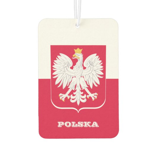 ポーランド国旗のカーエアフレッシュナー、ポーランド カーエアーフレッシュナー (裏面)
