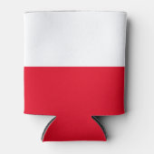 ポーランド国旗のクーラーボックス 缶クーラー (正面)