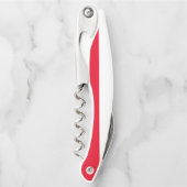 ポーランド国旗のコルクスクリュー ソムリエナイフ (正面)