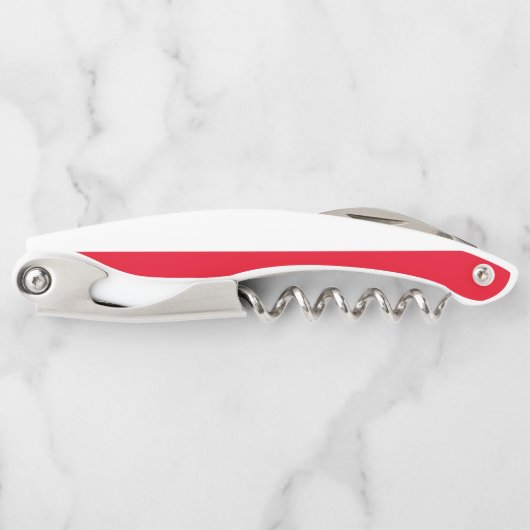 ポーランド国旗のコルクスクリュー ソムリエナイフ (正面)