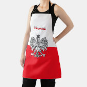 ポーランド国旗のコートの腕 エプロン (インサイチュ)