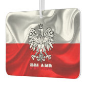 ポーランド国旗のコート・オブ・アーム カーエアーフレッシュナー (左)