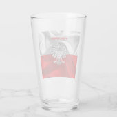 ポーランド国旗のコート・オブ・アーム タンブラーグラス (裏面)