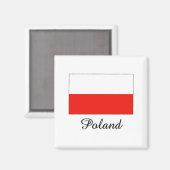 ポーランド国旗のデザイン マグネット (正面/裏面)