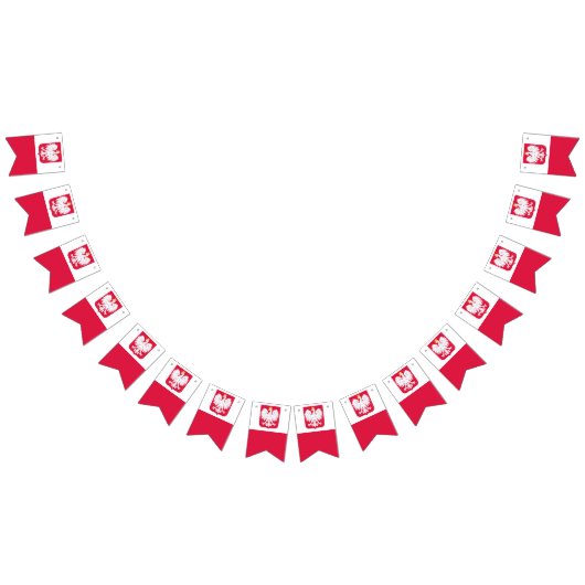 ポーランド国旗のバナー バンティングフラッグ (全)