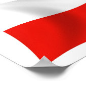 ポーランド国旗のポスタープリント ポスター (角)