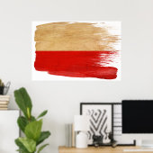 ポーランド国旗のポスター ポスター (ホームオフィス)