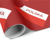 ポーランド国旗のラッピング紙 |ポーランドのギフトラップ ラッピングペーパー (ロールコーナー)