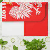 ポーランド国旗のワールドカップ2022サッカーサッカーポルスカ キッチンタオル (折り畳み)