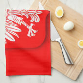 ポーランド国旗のワールドカップ2022サッカーサッカーポルスカ キッチンタオル (四つ折り)