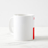 ポーランド国旗のワールドカップ2022サッカーサッカーポルスカ コーヒーマグカップ (正面左)