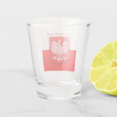 ポーランド国旗のワールドカップ2022サッカーサッカーポルスカ ショットグラス (裏面)