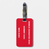 ポーランド国旗のワールドカップ2022サッカーサッカーポルスカ ラゲッジタグ (裏面縦)