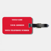 ポーランド国旗のワールドカップ2022サッカーサッカーポルスカ ラゲッジタグ (裏面横)