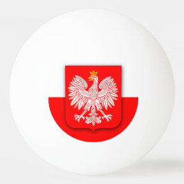 ポーランド国旗のワールドカップ2022サッカーサッカーポルスカ 卓球ボール