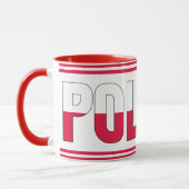 ポーランド国旗の愛国的なコーヒー マグカップ (左)