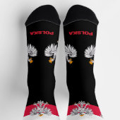 ポーランド国旗の愛国的なソックス地球に優し、ポーランド ソックス (上部)