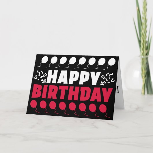ポーランド国旗の愛国的誕生日 カード (正面)