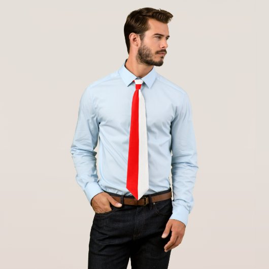 ポーランド国旗の記号(赤) ネクタイ (インサイチュ)