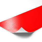 ポーランド国旗の記号（赤） フォトプリント            (角)